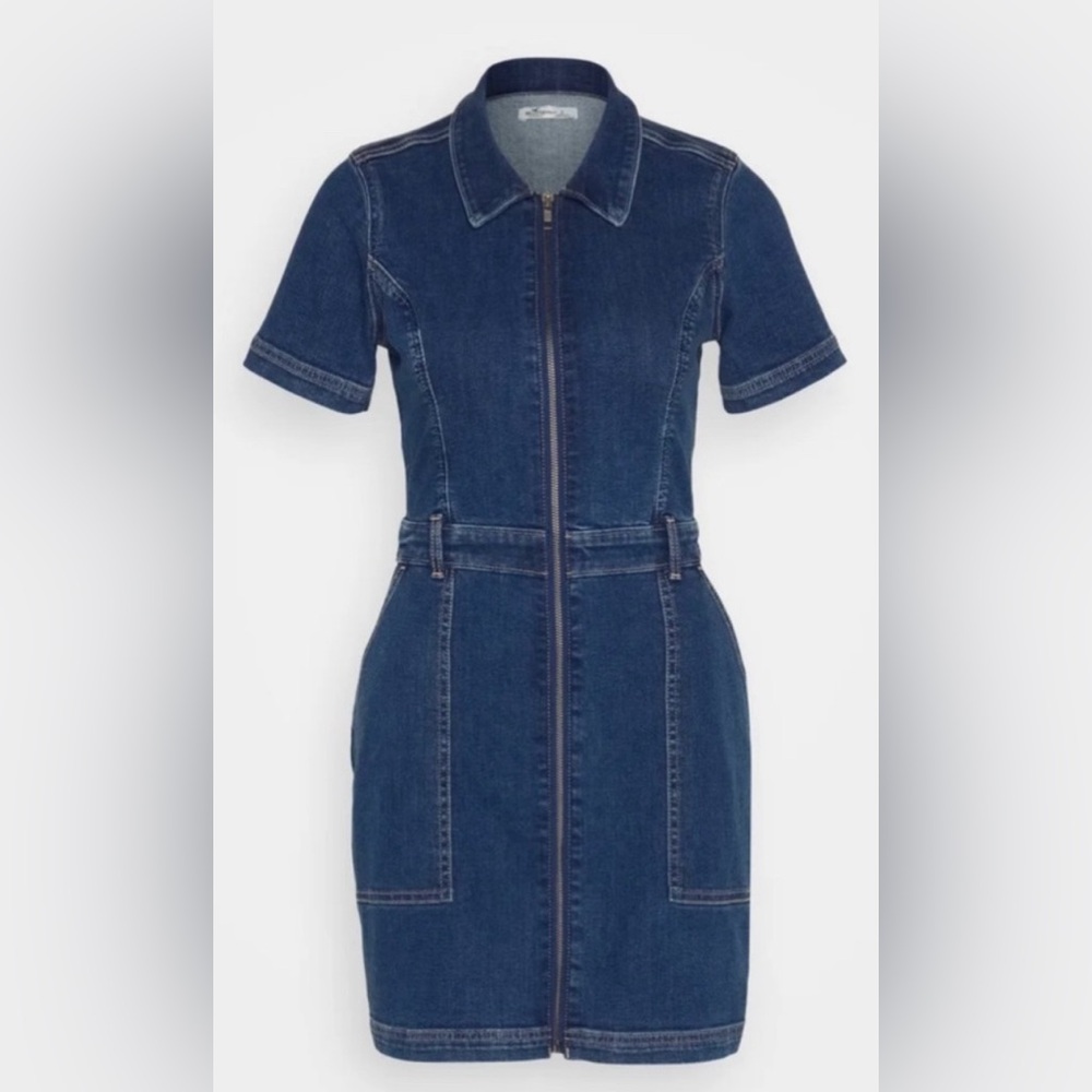 Denim Mini Dress Holister